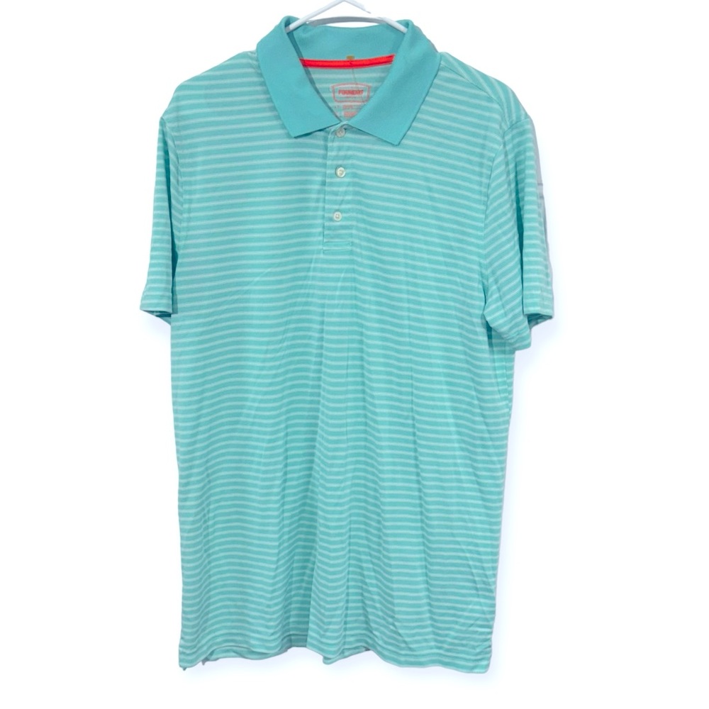 Foundry Men’s Big&Tall Striped Polo Size LT‎